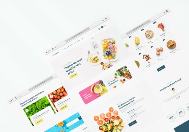 Organic Food Website 🥗