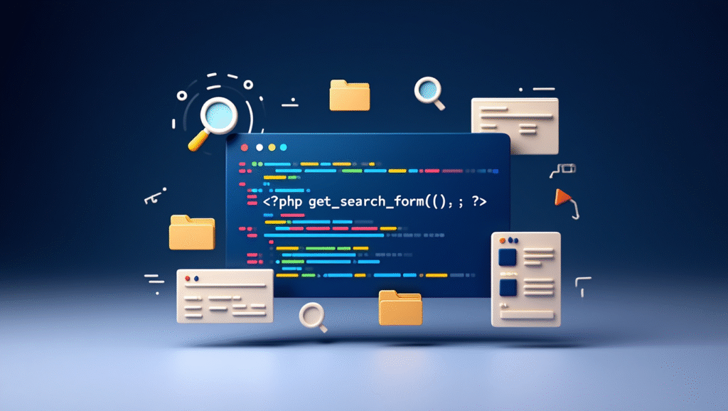  Insert the WordPress Search Form